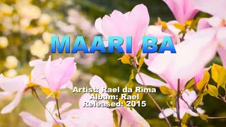 Maari Ba  Rael KARAOKEINSTRUMENTAL [upl. by Mercier]