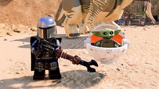 LEGO Star Wars The Skywalker Saga  The Mandalorian DLC Characters Showcase [upl. by Eibrad]