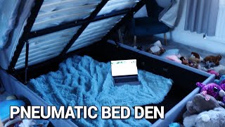 PNEUMATIC BED DEN Habitat Argos Ottoman Bed Assembly Vlog [upl. by Rehtae]