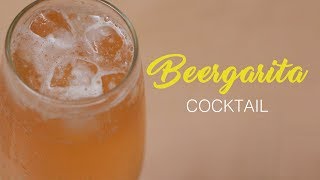 Homemade Beergarita Cocktail Recipe with Beer in Bar Style [upl. by Melisa]