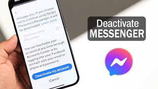 Deactivate Messenger Account 2024 How To Guide [upl. by Enehpets498]