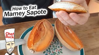 How to Eat Mamey Sapote Fruit [upl. by Naitsihc]