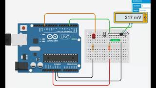 PROYECTO DE INCLINOMETRO CON ARDUINO UNO SIMULADO EN TINKERCAD [upl. by Ceporah305]