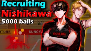 Recruiting Dark Nishikawa 5000 balls The Spike Volleyball 3x3 [upl. by Ymmit]