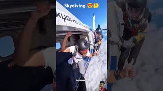 Skydiving 😍❤️ travel bollywood song love skydiving flight automobile pilot adventure [upl. by Hartzke]