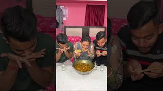 BHAI KE SAATH PAPAD CHALLENGE😱PAPAD EATING COMPETITION🔥 shorts foodie eating [upl. by Sudbury]