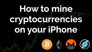 How to mine cryptocurrencies on your iPhone Electroneum Monero etc 20171227 [upl. by Lilas]