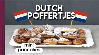 Dutch Poffertjes recipe  Mini Pancakes  6070 poffertjes [upl. by Nuhsed25]