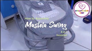 How to ASSEMBLE a MASTELA SWING BASSINET 4 in 1 [upl. by Skiba]