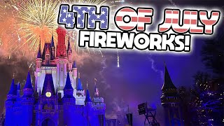 4th of July Fireworks 2024 at Magic Kingdom  Disneys Celebrate America [upl. by Eitteb448]