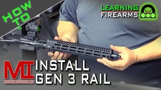 How to Install the Midwest Industries Gen 3 Handguard [upl. by Selway]