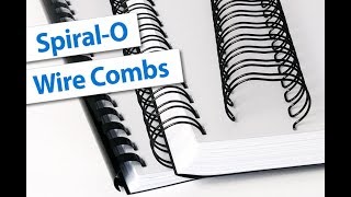 SpiralO Wire Binding Comb Overview  Binding101 [upl. by Hceicjow597]