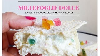 Millefoglie dolce con pane carasau  KITCHEN BRASITA [upl. by Trofmoc]