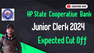 HPSCB Junior Clerk Expected Cut Off 2024  HP State Cooperative Bank Clerk Expected Cut off [upl. by Akinat]