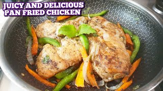 How to make Pan fried chicken breast  So Juicy and Delicious [upl. by Giarla]