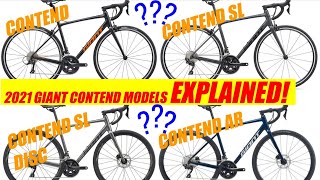 2021 Giant Contend Models Explained  Giant Contend SL  Giant Contend AR [upl. by Gertruda]