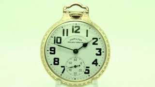 Hamilton 992B Railroad Pocket Watch circa 1948 [upl. by Pollitt]