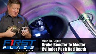 How to Adjust Brake Booster to Master Cylinder Push Rod Depth [upl. by Zea]