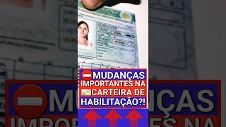 ⛔️URGENTE NOVA CNH CARTEIRA DE HABILITAÇÃO O FIM DA CATEGORIA B E RESTRIÇÃO D cnh cnhdigital [upl. by Solange]