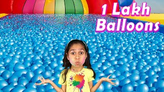 I Build Biggest Pool With 1 Lakh Water Balloons  Massive [upl. by Aknaib]