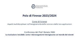 Polo Firenze  Scienze 2324  Prof Renato FANI [upl. by Marlow582]