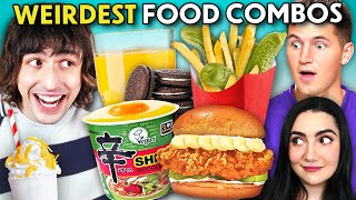 We Try Weird Food Combos That YouTubers Love ft Porter Robinson [upl. by Janel]