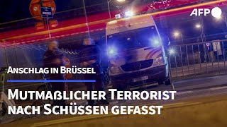 Tödliche Schüsse in Brüssel Mutmaßlicher Islamist festgenommen  AFP [upl. by Fugate]