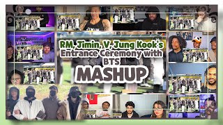 RM Jimin V Jung Kook’s Entrance Ceremony with BTS Reaction Mashup [upl. by Mailli154]