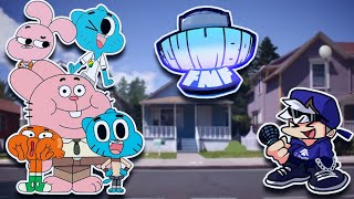 GUMBALL EN FNF ES PURO MEME VS GUMBAL FNF Español [upl. by Enaols]