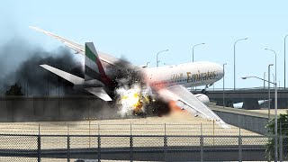 ReCreation  Boeing 777 Crash In Dubai  Emirates Airlines Flight 521 Xplane 11 [upl. by Aiouqahs]