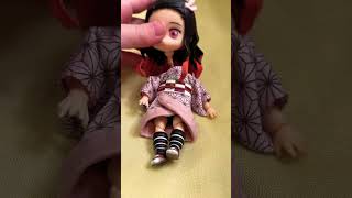 How to put on NENDOROID DOLL clothes demonslayer nendoroiddoll [upl. by Anitrak]