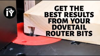 Simple Tip to Get the Best Results from Your Dovetail Router Bits [upl. by Ahtilat163]