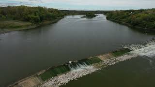 Carpentersville dam removal September 23 2024 DJI 0973 [upl. by Angelis]