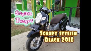 Honda Scoopy stylish black 2018 [upl. by Leugar259]