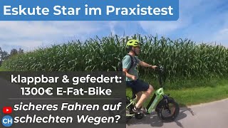 Eskute Star Video Test  großes schweres und klappbares EFatBike [upl. by Akinal660]