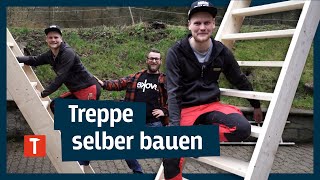 Holztreppe selber bauen I mit Zimmerermeister Nerdy Timber [upl. by Nive]