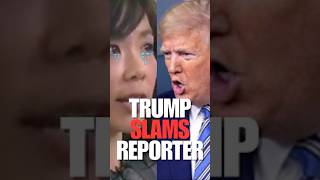 President Trump Embarrasses Reporter with THIS Brutal Response 😱🚨 shorts [upl. by Tnairb]