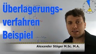 Überlagerungssatz Aufgabe Stromquelle und Spannungsquelle [upl. by Onaled]