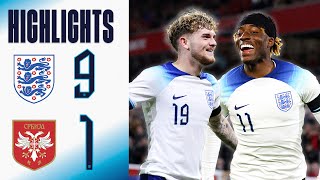 England U21 91 Serbia U21  Young Lions Put 9 Past Serbia  Highlights [upl. by Leanard764]