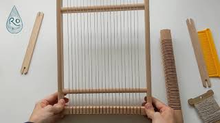 Warping a frame loom with a bar heddle  3 epi or 6 epi [upl. by Danieu]