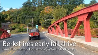 Berkshires early fall drive on back roads  Great Barrington Housatonic amp West Stockbridge [upl. by Jaf]