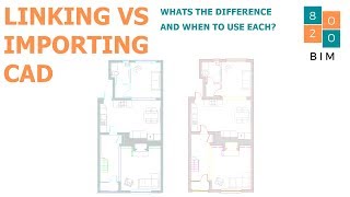 Linking vs Importing AutoCAD Files into Revit [upl. by Nnarefinnej]