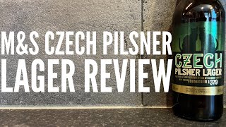 MampS Czech Pilsner Lager Review [upl. by Bascio]