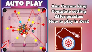 Aim Carrom king Complete Setting  Aim carrom mod apk [upl. by Felicie721]