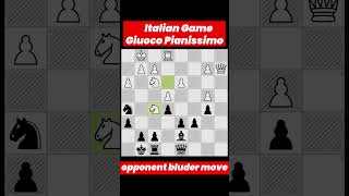 Italian Opening Giuoco Pianissimo One Queen enough for checkmate chess [upl. by Ynetruoc402]