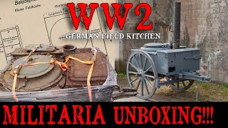 German WWII Field Kitchen Gulaschkanone  Unboxing [upl. by Auqemahs205]