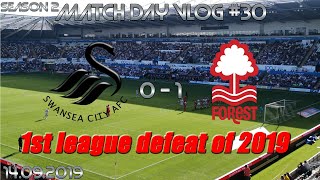 Match Day Vlog 30 Swansea 01 Nottingham Forest Unbeaten records broken [upl. by Rubie]