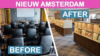 Nieuw Amsterdam Renovation Before amp After Holland America [upl. by Johannessen]