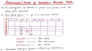 Periodic Classification of Elements class 10 part 3  Merits of Mendeleevs Periodic Table [upl. by Elston657]