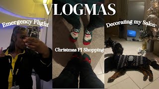 Vlogmas Day 8  FLIGHT ATTENDANT LIFE  Someone Died  Emergency Flight Christmas PJs Decorating [upl. by Beker]